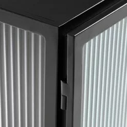 Loftscape Sideboard Tete - Glas / Metall - Schwarz -Büromöbel Verkäufe 1000363985 220714 040 DETAILS P000000001000363985