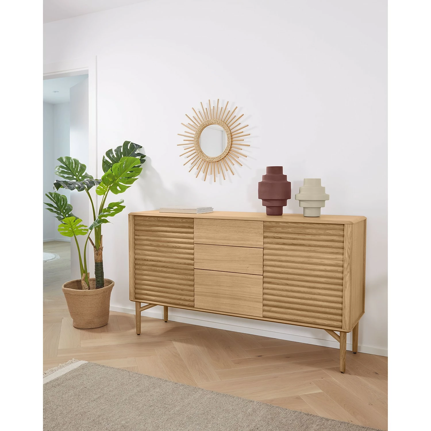 Naturoo Sideboard Lioma - Eiche teilmassiv 5 Naturoo Sideboard Lioma - Eiche teilmassiv – Bild 3