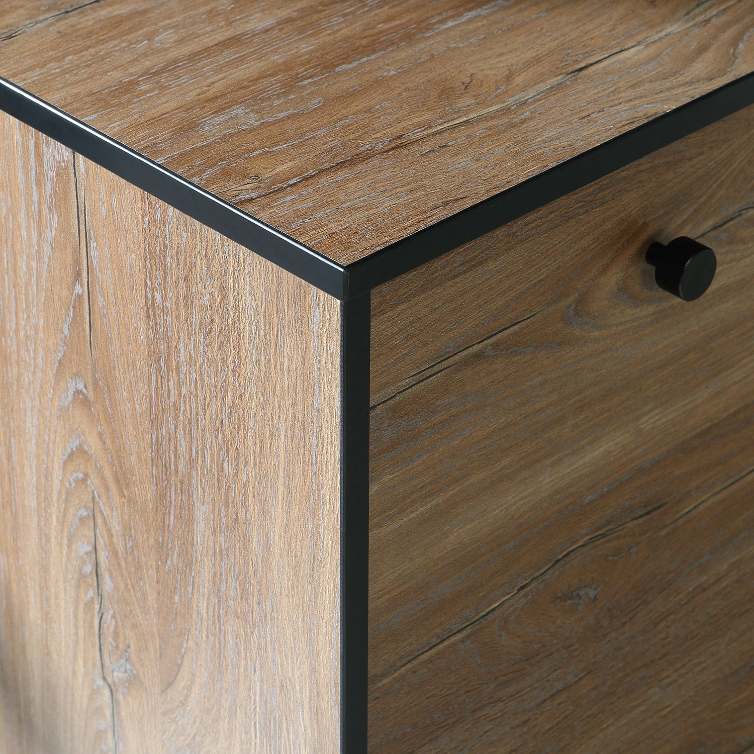 Red Living Sideboard Trylith I - Eiche Rustikal Dekor / Schwarz 12 Red Living Sideboard Trylith I - Eiche Rustikal Dekor / Schwarz – Bild 10