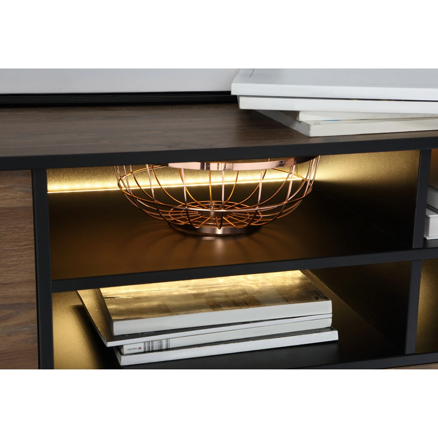 Red Living Sideboard Trylith I - Eiche Rustikal Dekor / Schwarz 14 Red Living Sideboard Trylith I - Eiche Rustikal Dekor / Schwarz – Bild 12