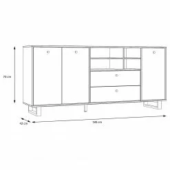 Red Living Sideboard Trylith I - Eiche Rustikal Dekor / Schwarz 30 Red Living Sideboard Trylith I - Eiche Rustikal Dekor / Schwarz -Büromöbel Verkäufe 1000364622 220719 500 SKETCH DETAILS P000000001000364622 sketch