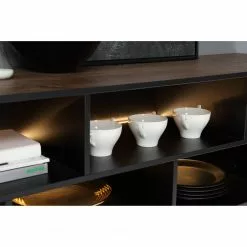 Red Living Sideboard Trylith II - Eiche Rustikal Dekor / Schwarz -Büromöbel Verkäufe 1000364623 220719 060 DETAILS P000000001000364623