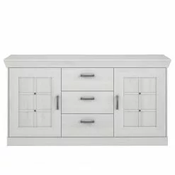Ridgevalley Sideboard Boolamore I - Kiefer Weiß Dekor -Büromöbel Verkäufe 1000364881 220722 030 DETAILS P000000001000364881