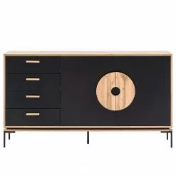 Schildmeyer Sideboard Looks - Schwarz / Eiche Dekor 10 Schildmeyer Sideboard Looks - Schwarz / Eiche Dekor -Büromöbel Verkäufe 1000366038 220809 030 DETAILS P000000001000366038
