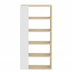 Temahome Regal Ella - Echtholzfurnier - Weiß / Eiche -Büromöbel Verkäufe 1000366656 220906 050 DETAILS P000000001000366656