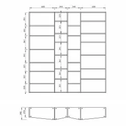 Temahome Regal Maze VI - Weiß 16 Temahome Regal Maze VI - Weiß -Büromöbel Verkäufe 1000366659 220906 501 SKETCH DETAILS P000000001000366659 sketch