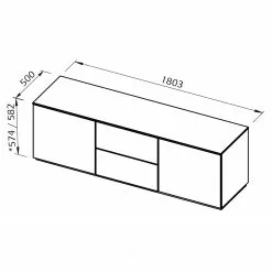 Temahome Sideboard Join IX - Weiß 12 Temahome Sideboard Join IX - Weiß -Büromöbel Verkäufe 1000366666 220906 500 SKETCH DETAILS P000000001000366666 sketch