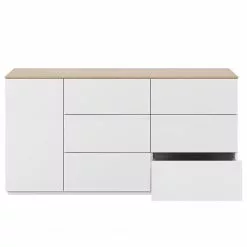 Temahome Sideboard Join V - Weiß / Eiche -Büromöbel Verkäufe 1000366702 220906 030 DETAILS P000000001000366702