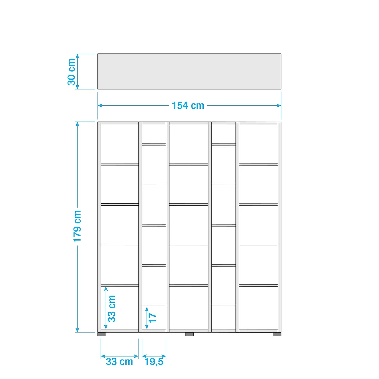 Schildmeyer Regal Danu II - Eiche Panama Dekor 5 Schildmeyer Regal Danu II - Eiche Panama Dekor – Bild 3