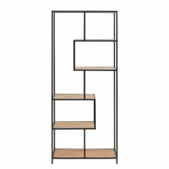 Red Living Regal Coogee I - Eiche Dekor / Schwarz - Höhe: 185 cm -Büromöbel Verkäufe actona 02 11 2017 wohnen 185 cm 5006856