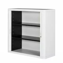EasyOffice by Paperflow Rollladenschrank easyOffice Pop Art Dog - Weiß / Schwarz -Büromöbel Verkäufe aktenschrank easyoffice ii weiss schwarz 104 cm 2865494 1