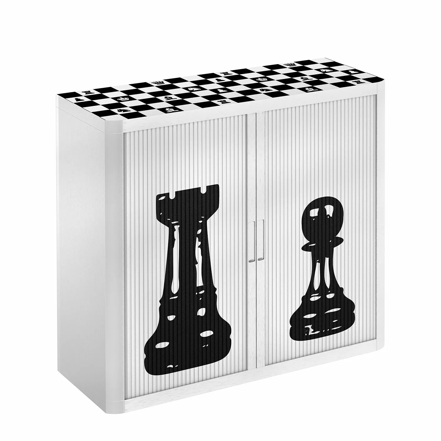 EasyOffice by Paperflow Aktenschrank easyOffice Noire et Blanc V - Schwarz / Weiß 6 EasyOffice by Paperflow Aktenschrank easyOffice Noire et Blanc V - Schwarz / Weiß – Bild 4