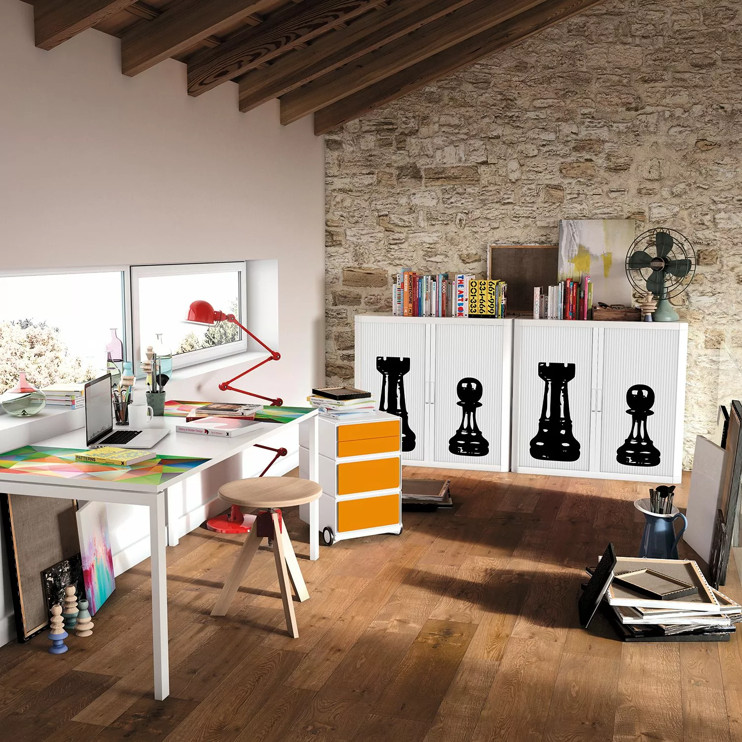 EasyOffice by Paperflow Aktenschrank easyOffice Noire et Blanc V - Schwarz / Weiß 4 EasyOffice by Paperflow Aktenschrank easyOffice Noire et Blanc V - Schwarz / Weiß – Bild 2