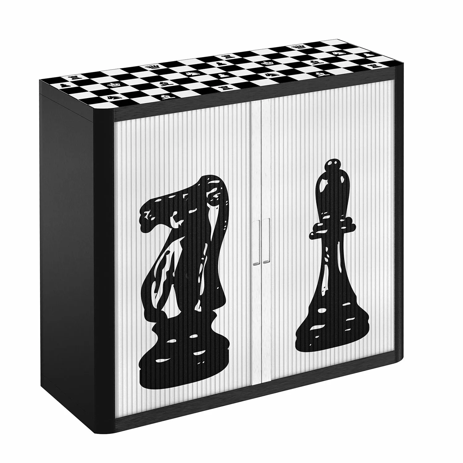 EasyOffice by Paperflow Aktenschrank easyOffice - Noire et Blanc VII - Schwarz / Weiß 6 EasyOffice by Paperflow Aktenschrank easyOffice - Noire et Blanc VII - Schwarz / Weiß – Bild 4