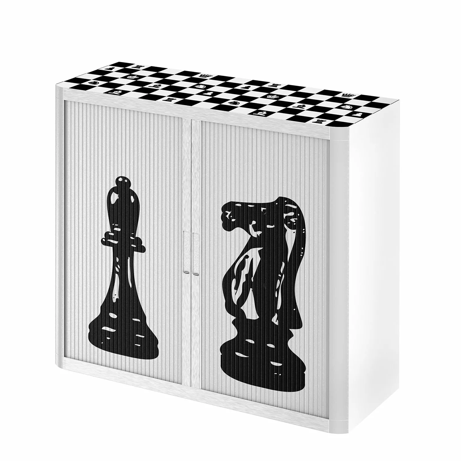 EasyOffice by Paperflow Aktenschrank easyOffice - Noire et Blanc VIII - Schwarz / Weiß 3 EasyOffice by Paperflow Aktenschrank easyOffice - Noire et Blanc VIII - Schwarz / Weiß