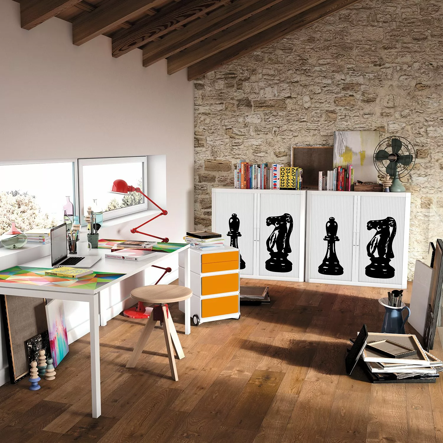 EasyOffice by Paperflow Aktenschrank easyOffice - Noire et Blanc VIII - Schwarz / Weiß 4 EasyOffice by Paperflow Aktenschrank easyOffice - Noire et Blanc VIII - Schwarz / Weiß – Bild 2