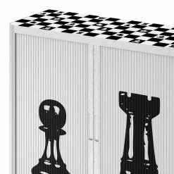 EasyOffice by Paperflow Aktenschrank easyOffice Noire et Blanc X - Schwarz / Weiß -Büromöbel Verkäufe aktenschrank easyoffice noire et blanc x 1889554