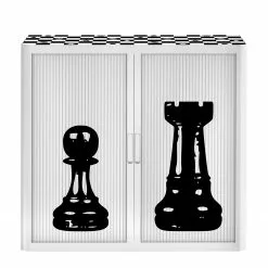 EasyOffice by Paperflow Aktenschrank easyOffice Noire et Blanc X - Schwarz / Weiß -Büromöbel Verkäufe aktenschrank easyoffice noire et blanc x 1889558