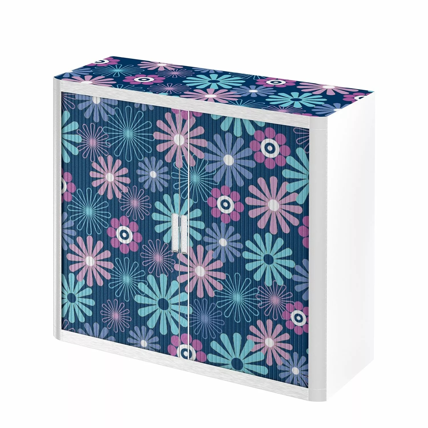 EasyOffice by Paperflow Rollladenschrank easyOffice - Papier Peints X - Dunkelblau 3 EasyOffice by Paperflow Rollladenschrank easyOffice - Papier Peints X - Dunkelblau