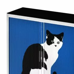 EasyOffice by Paperflow Rollladenschrank easyOffice Pop Art Cat - Weiß / Blau 12 EasyOffice by Paperflow Rollladenschrank easyOffice Pop Art Cat - Weiß / Blau -Büromöbel Verkäufe aktenschrank easyoffice pop art cat weiss blau 1955698