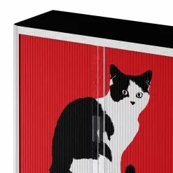 EasyOffice by Paperflow Rollladenschrank easyOffice Pop Art Cat - Weiß / Rot 12 EasyOffice by Paperflow Rollladenschrank easyOffice Pop Art Cat - Weiß / Rot -Büromöbel Verkäufe aktenschrank easyoffice pop art cat weiss rot 1955746
