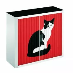 EasyOffice by Paperflow Rollladenschrank easyOffice Pop Art Cat - Weiß / Rot 11 EasyOffice by Paperflow Rollladenschrank easyOffice Pop Art Cat - Weiß / Rot -Büromöbel Verkäufe aktenschrank easyoffice pop art cat weiss rot 1955754
