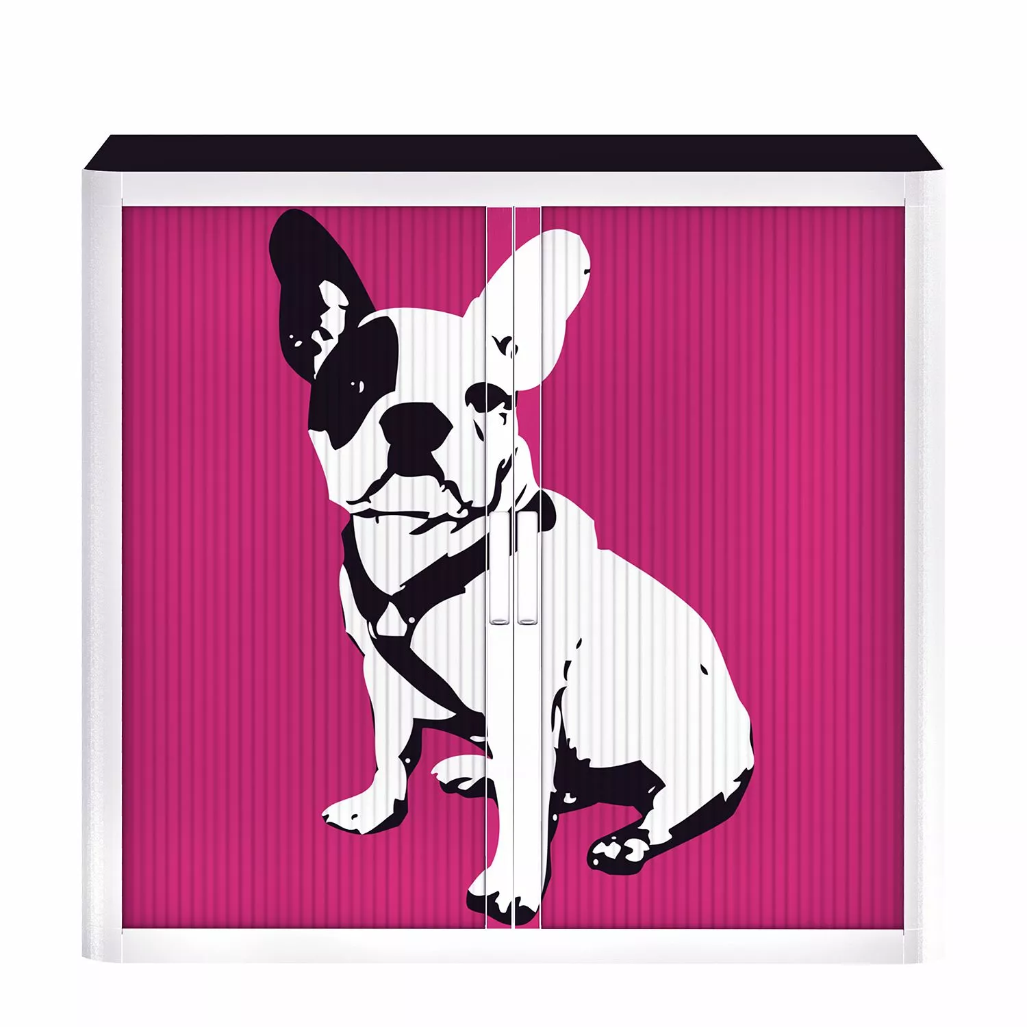 EasyOffice by Paperflow Rollladenschrank easyOffice Pop Art Dog - Weiß / Pink 5 EasyOffice by Paperflow Rollladenschrank easyOffice Pop Art Dog - Weiß / Pink – Bild 3