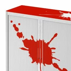 EasyOffice by Paperflow Aktenschrank easyOffice Stickers II - Rot - Höhe: 104 cm -Büromöbel Verkäufe aktenschrank easyoffice stickers ii rot 104 cm 1933330
