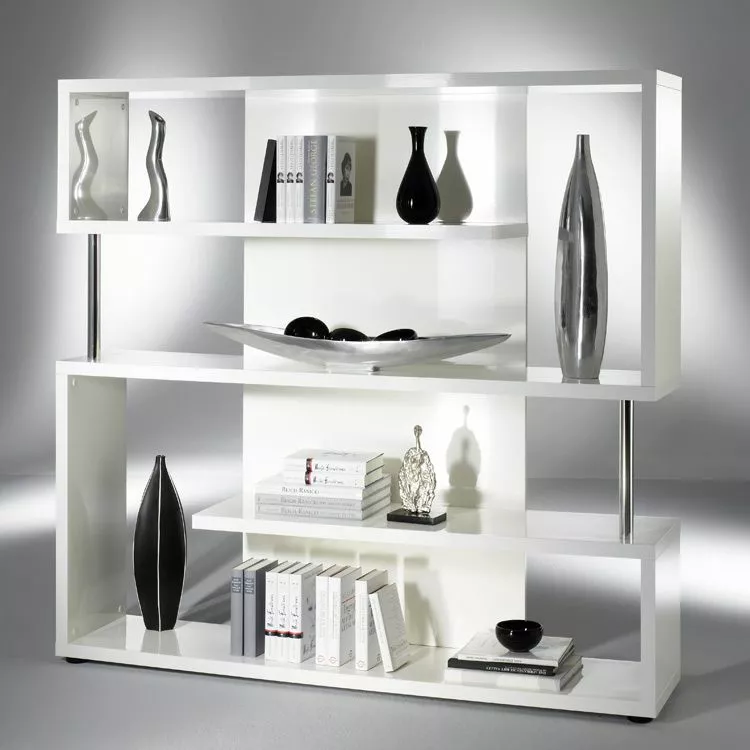 Loftscape Regal Wasco 2 - Hochglanz Weiß 4 Loftscape Regal Wasco 2 - Hochglanz Weiß – Bild 2