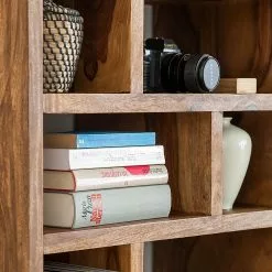 Ars Natura Bücherregal Trangle - Sheesham Massiv -Büromöbel Verkäufe buecherregal trangle sheesham massiv 723986