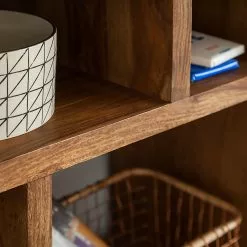 Ars Natura Bücherregal Trangle - Sheesham Massiv -Büromöbel Verkäufe buecherregal trangle sheesham massiv 723994