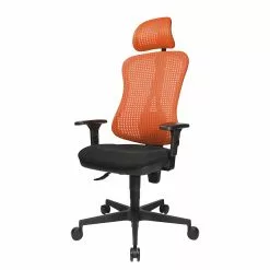 Topstar Bürodrehstuhl Head Point - Rot / Schwarz - Mit Kopfstütze - Höhenverstellbare Armlehnen -Büromöbel Verkäufe buerodrehstuhl head point hoehenverstellbare armlehnen rot schwarz 1140242
