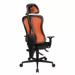 Topstar Bürodrehstuhl Head Point - Rot / Schwarz - Mit Kopfstütze - Höhenverstellbare Armlehnen -Büromöbel Verkäufe buerodrehstuhl head point hoehenverstellbare armlehnen rot schwarz 1140594