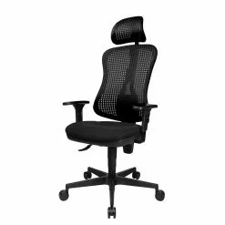Topstar Bürodrehstuhl Head Point - Schwarz - Mit Kopfstütze - Höhenverstellbare Armlehnen -Büromöbel Verkäufe buerodrehstuhl head point hoehenverstellbare armlehnen schwarz 1140238
