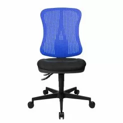 Topstar Bürodrehstuhl Head Point - Blau / Schwarz - Ohne Kopfstütze - Ohne Armlehnen -Büromöbel Verkäufe buerodrehstuhl head point ohne armlehnen blau schwarz 1139834