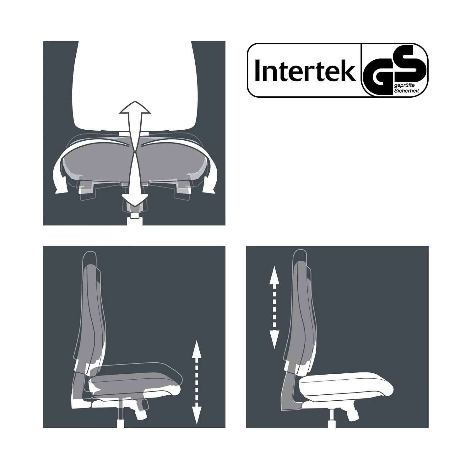 Topstar Bürodrehstuhl Sitness 15 - Blau 10 Topstar Bürodrehstuhl Sitness 15 - Blau – Bild 8