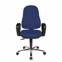Topstar Bürostuhl Syncro Steel - Blau / Schwarz -Büromöbel Verkäufe buerostuhl syncro steel textilbezug blau schwarz 248284