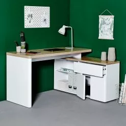 Jahnke Eckschreibtisch CU Libre 150 E - Eiche Riviera Dekor -Büromöbel Verkäufe eckschreibtisch cu libre 150 e eiche riviera dekor 5082156