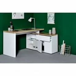 Jahnke Eckschreibtisch CU Libre 150 E - Eiche Riviera Dekor -Büromöbel Verkäufe eckschreibtisch cu libre 150 e eiche riviera dekor 5082160