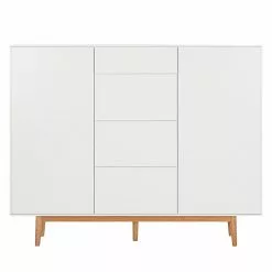 Mørteens Sideboard Lindholm IV - Weiß - Höhe: 128 cm 16 Mørteens Sideboard Lindholm IV - Weiß - Höhe: 128 cm -Büromöbel Verkäufe highboard lindholm i weiss matt eiche massiv 333073