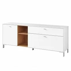 Germania Sideboard Design2 I - Weiß / Navarra Eiche Dekor