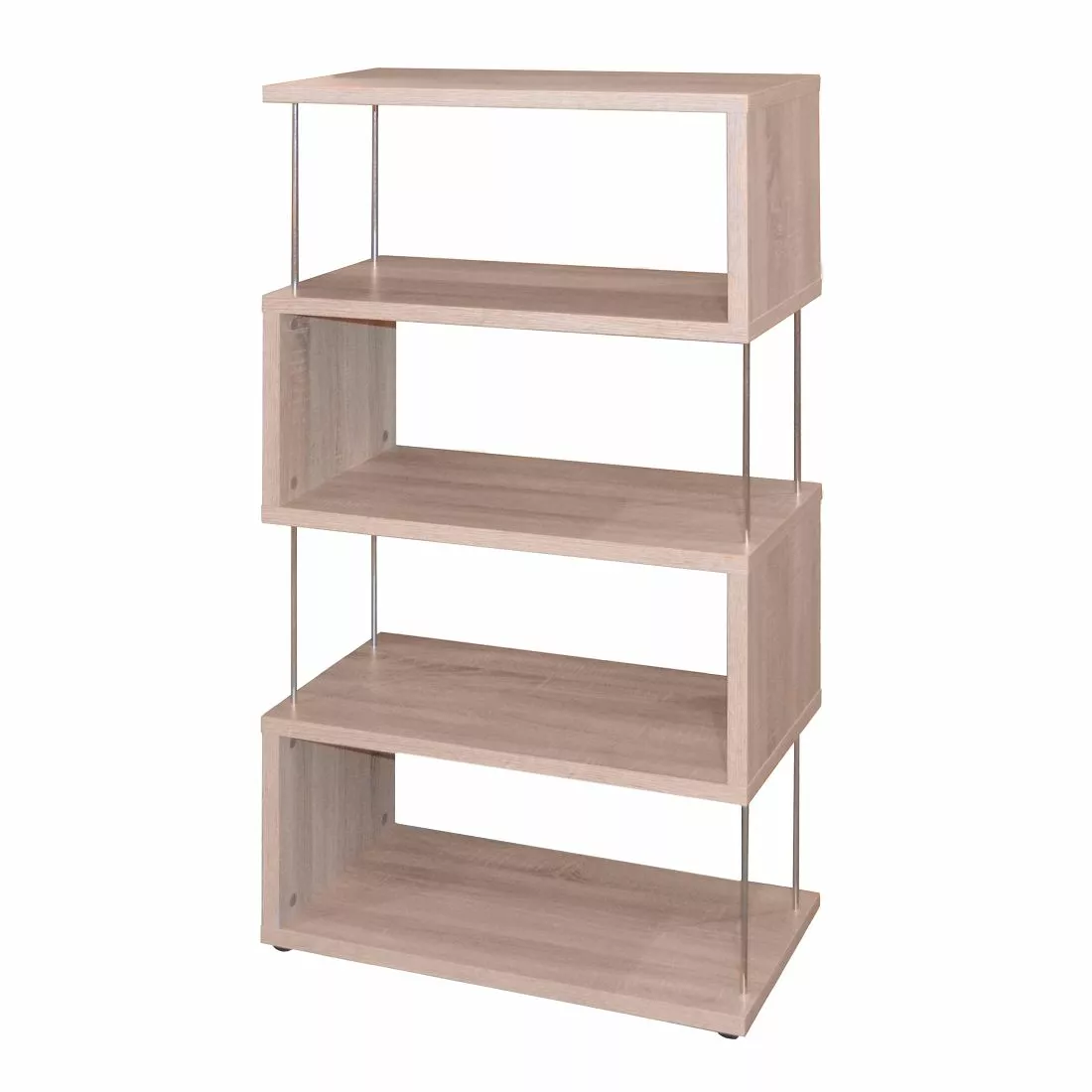 Mooved Standregal Leaf III - Eiche Sägerau Dekor 3 Mooved Standregal Leaf III - Eiche Sägerau Dekor