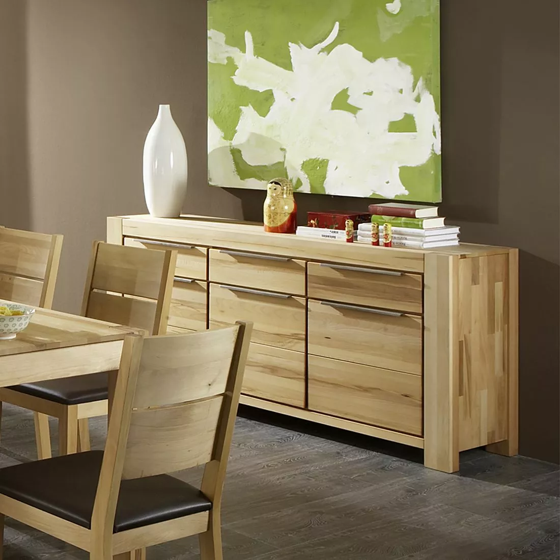 Ars Natura Sideboard Pia I - Kernbuche massiv 4 Ars Natura Sideboard Pia I - Kernbuche massiv – Bild 2