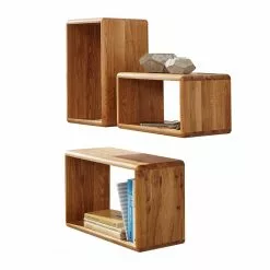 Ars Natura Wandregal Anamur (3er-Set) - Eiche 22 Ars Natura Wandregal Anamur (3er-Set) - Eiche -Büromöbel Verkäufe regal anamur wildeiche massiv 4213800
