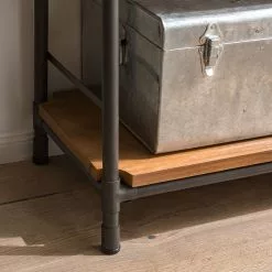 Ars manufacti Regal Atelier III - Akazie massiv / Metall - Akazie Braun / Anthrazit -Büromöbel Verkäufe regal atelier iii akazie massiv metall akazie braun anthrazit 5052968