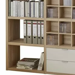 Fredriks Regal Concept V - Eiche Dekor / Weiß -Büromöbel Verkäufe regal concept v eiche dekor weiss 1993922