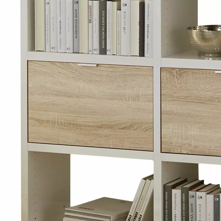 Fredriks Regal Concept XI - Cremeweiß / Eiche Natur 6 Fredriks Regal Concept XI - Cremeweiß / Eiche Natur – Bild 4