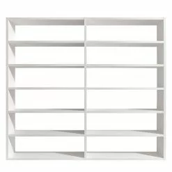Loftscape Bücherregal Empire - Cremeweiß - Höhe: 221 cm - Breite: 241 cm -Büromöbel Verkäufe regal concept xv weiss 3495501