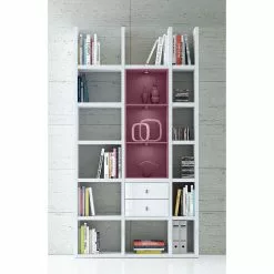 Loftscape Regal Emporior III - Weiß / Schwarz - Mit Beleuchtung -Büromöbel Verkäufe regal emporior iii rgb led beleuchtung weiss schwarz 3398009