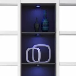 Loftscape Regal Emporior III - Weiß / Schwarz - Mit Beleuchtung -Büromöbel Verkäufe regal emporior iii weiss schwarz 289517